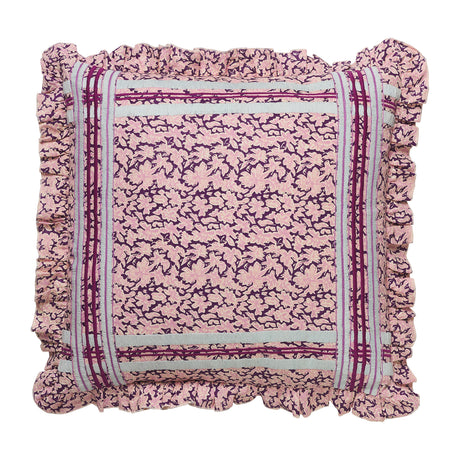 Ealing Embroidered Cushion - Plum Default Title