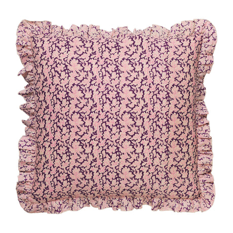 Ealing Embroidered Cushion - Plum Default Title